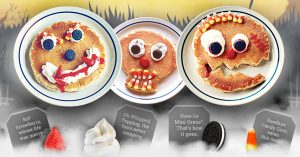 scary face pancakes scary face pancakes