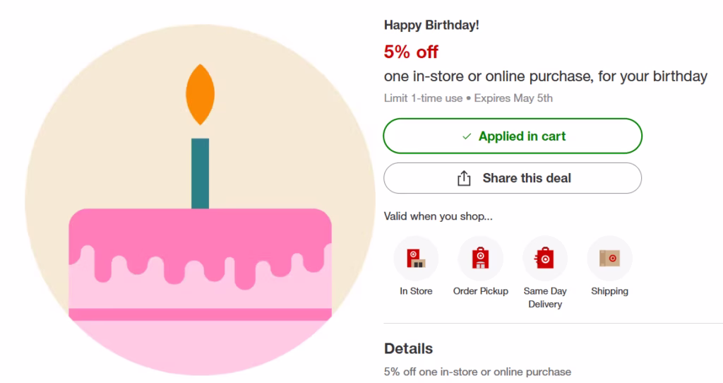 target birthday freebie target birthday freebie