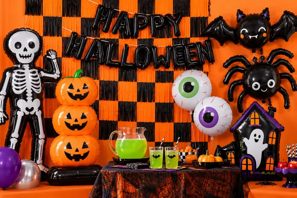 spooky halloween party display