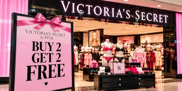 Victoria's Secret & PINK Buy 2, Get 2 FREE Sale – Ends Tonight!