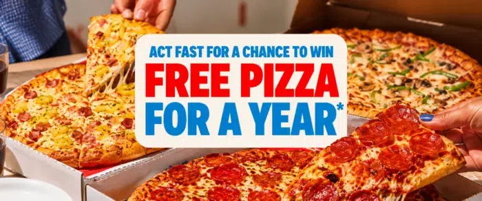 Free Pizza for a Year Giveaway