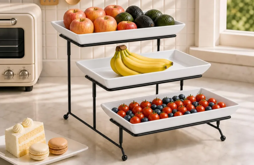 malacasa 3 tier serving trays